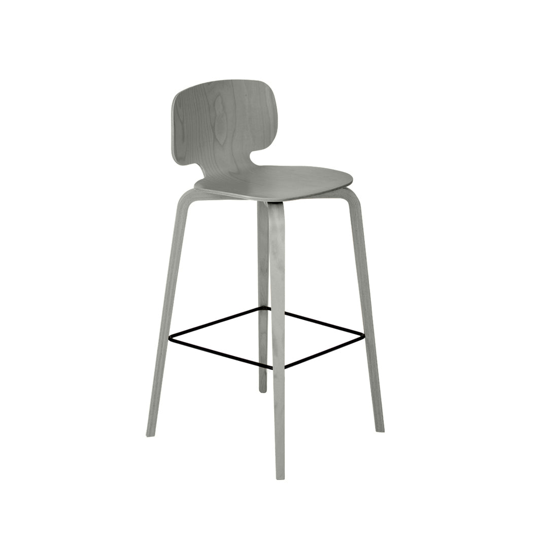 chaise de bar en bois gris