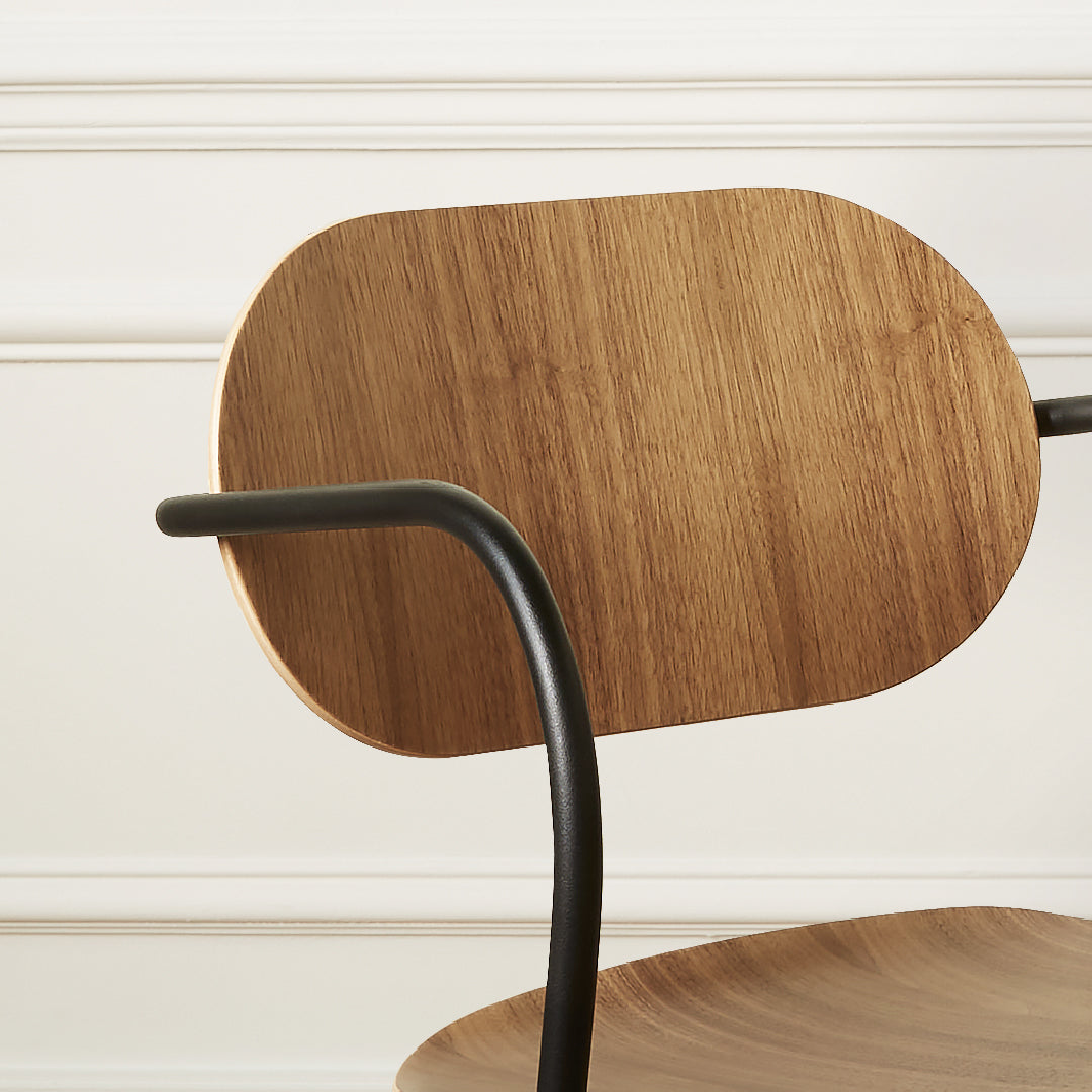 chaise bois et metal made in france design industriel