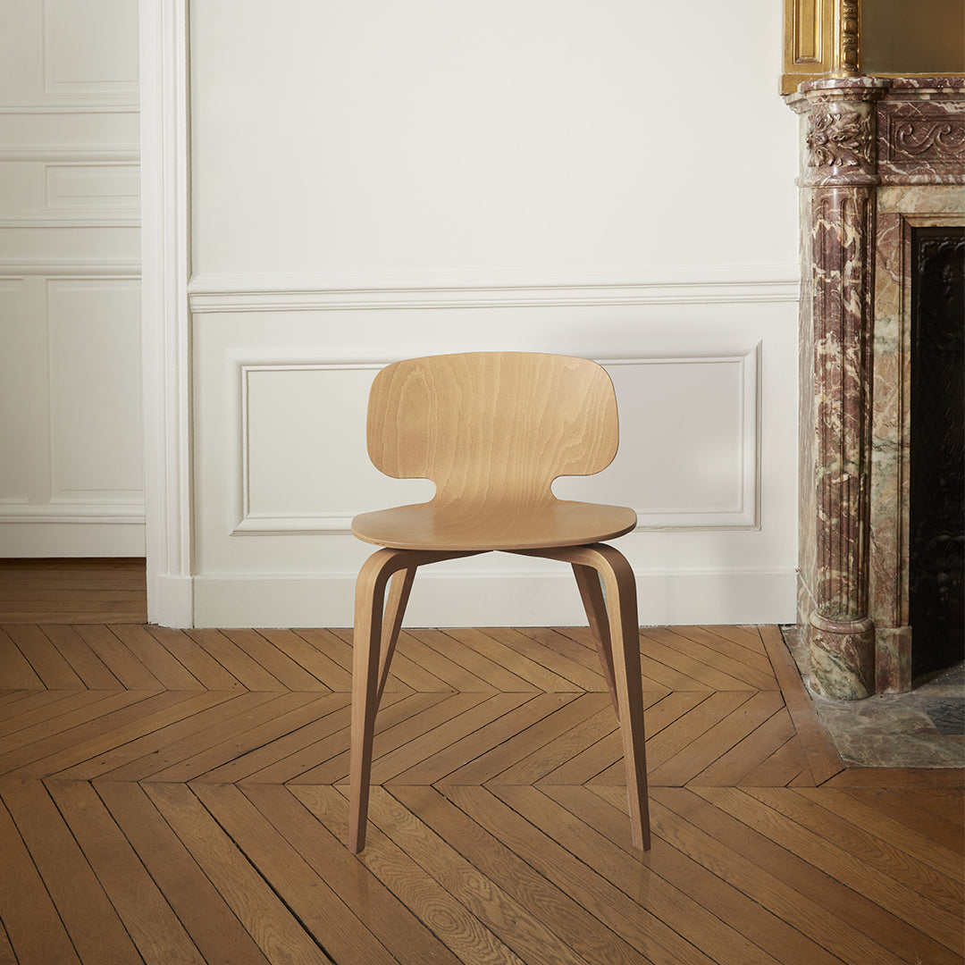 chaise de salon made in france designer hêtre naturel