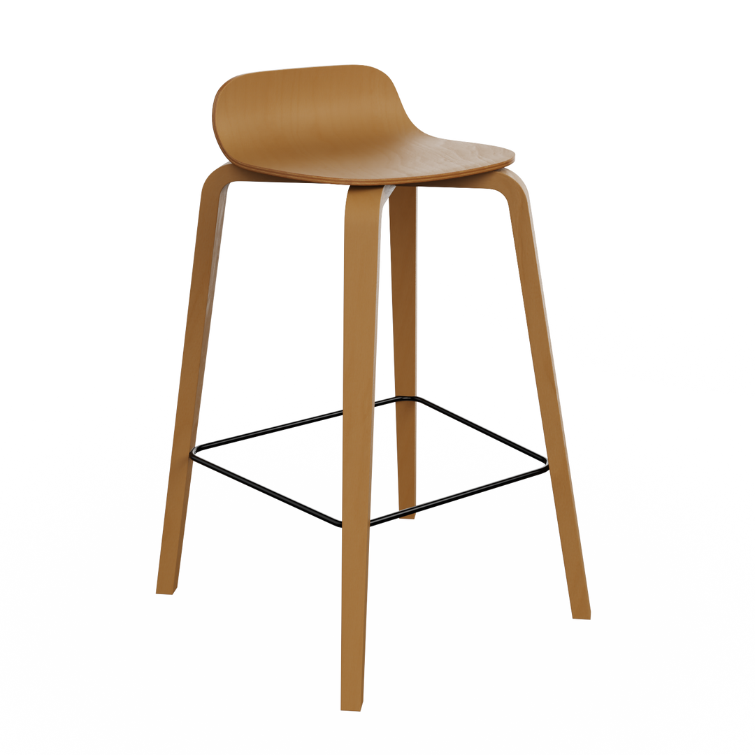 chaise de bar en bois design hetre made in france