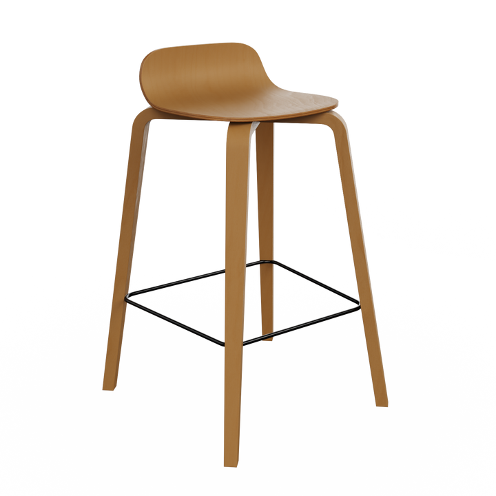 chaise de bar en bois design hetre made in france