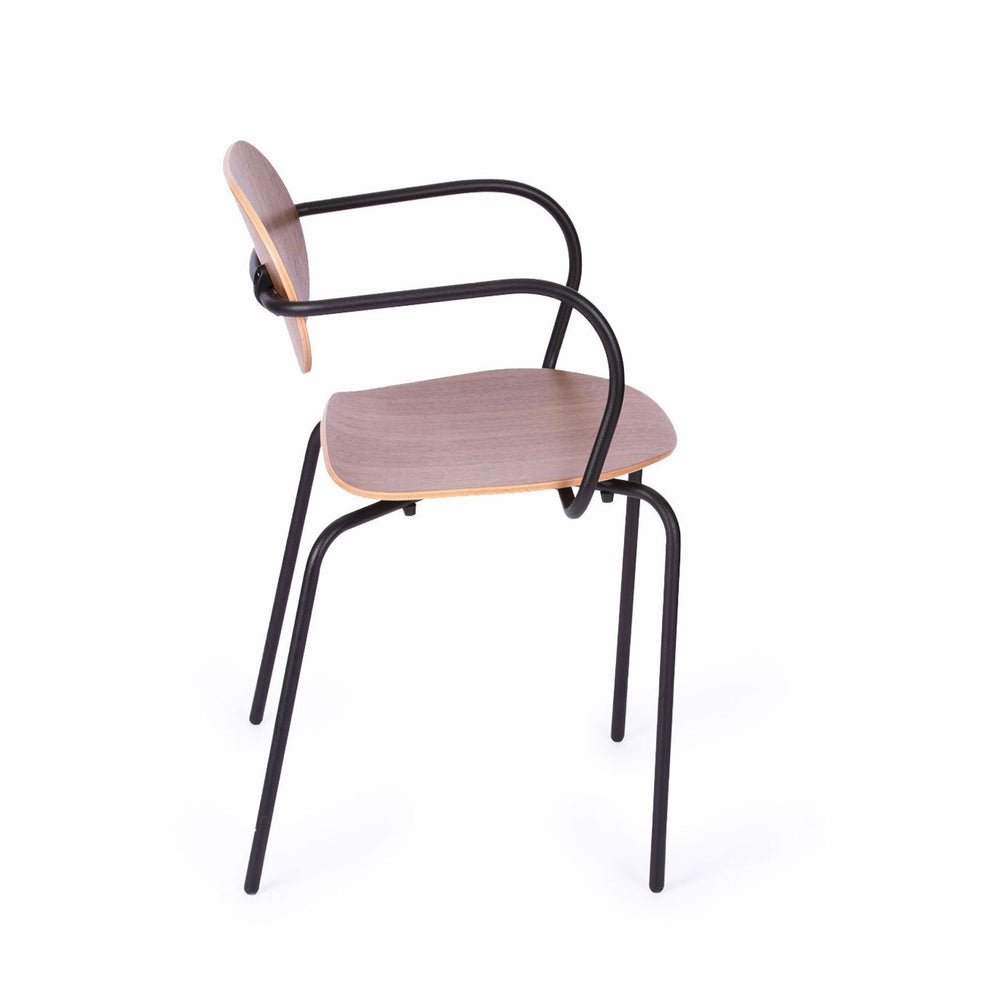 chaise design en noyer