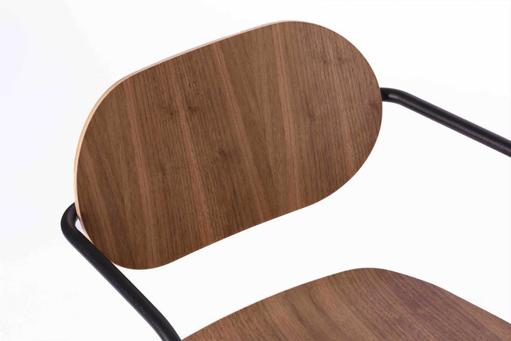 chaise design en noyer