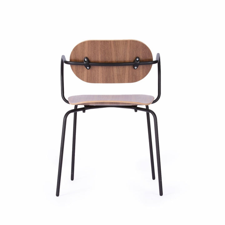 chaise design en noyer
