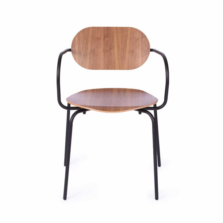 chaise design en noyer