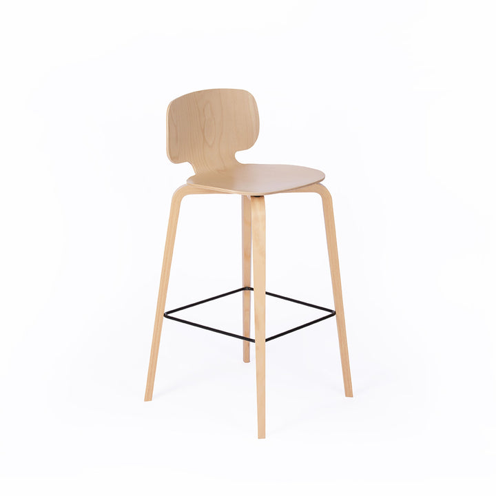 chaise de bar hêtre naturel