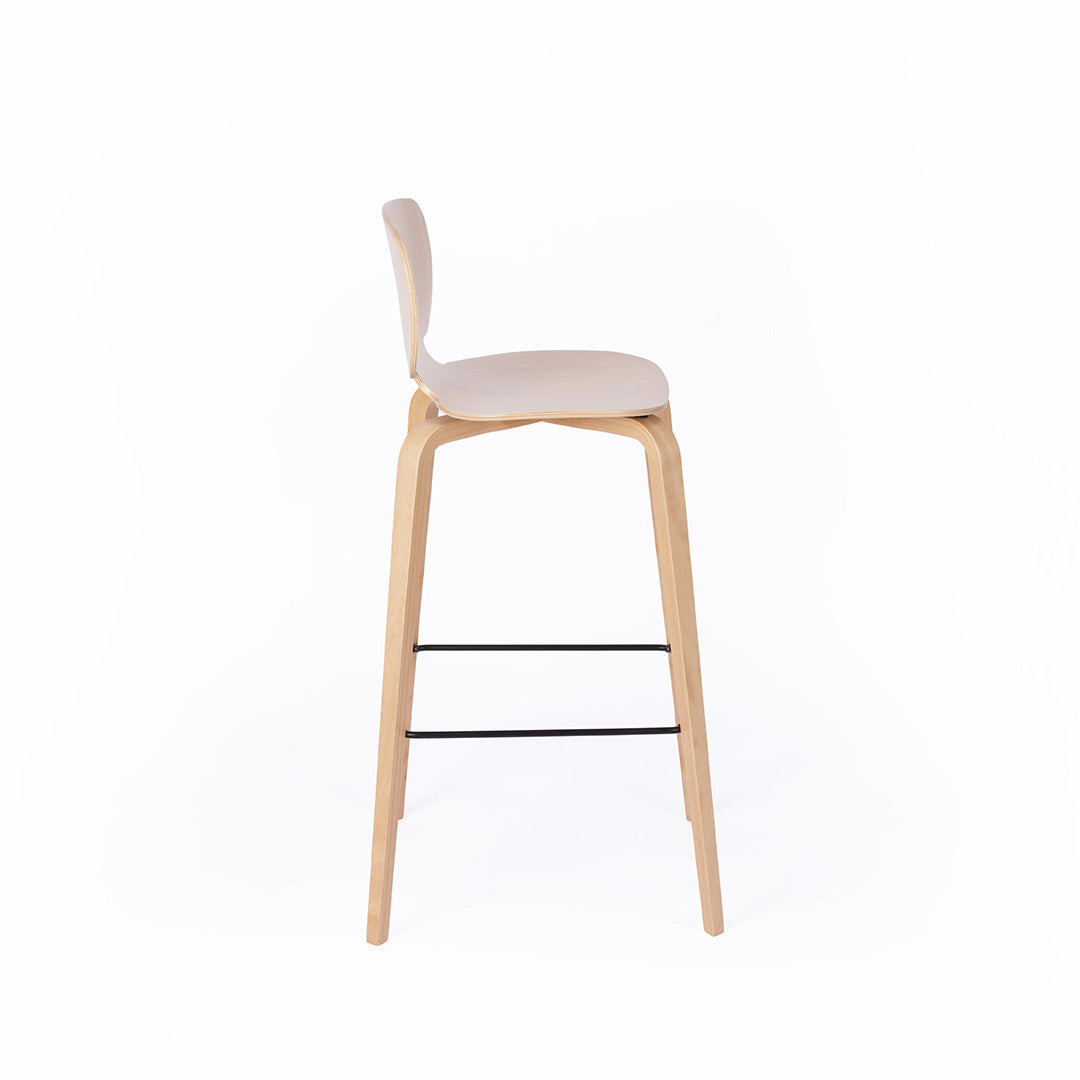chaise de bar hêtre naturel
