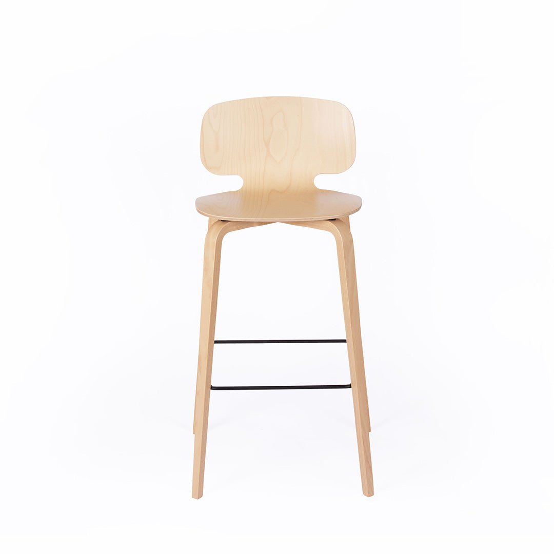 chaise de bar hêtre naturel