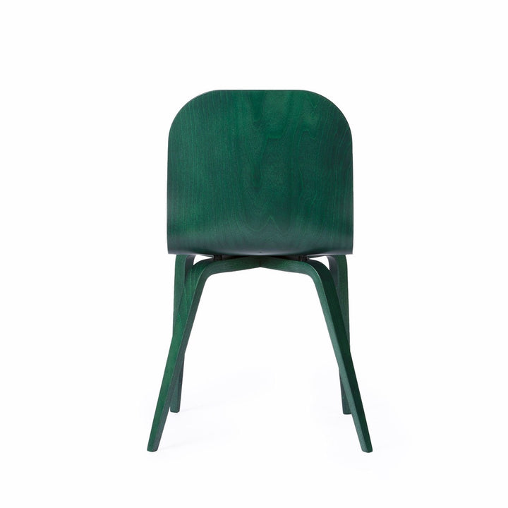 chaise en hêtre verte