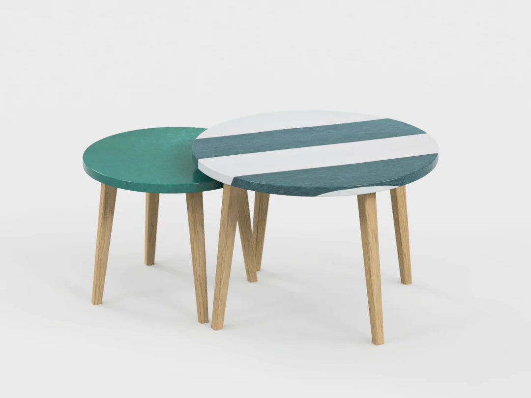 Table gigogne eucalyptus et camel