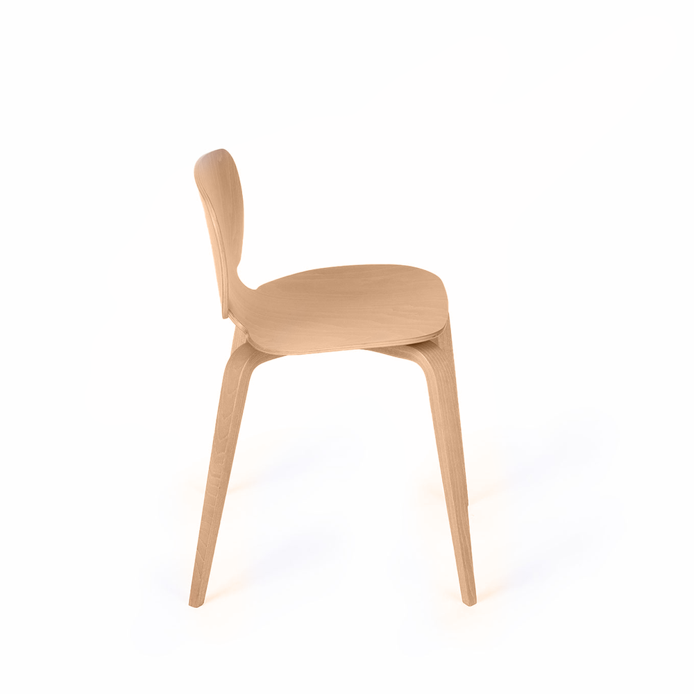 chaise française en hêtre naturel