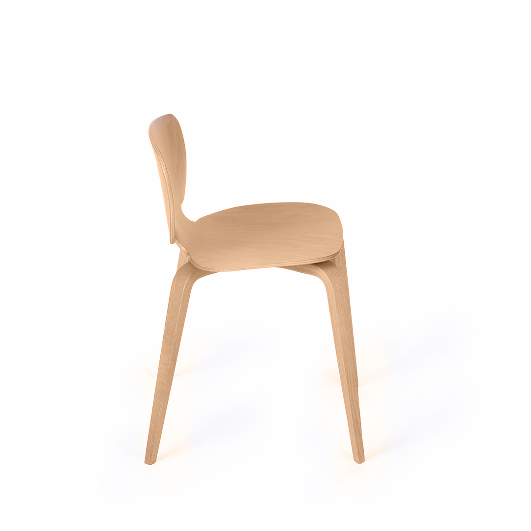 chaise française en hêtre naturel