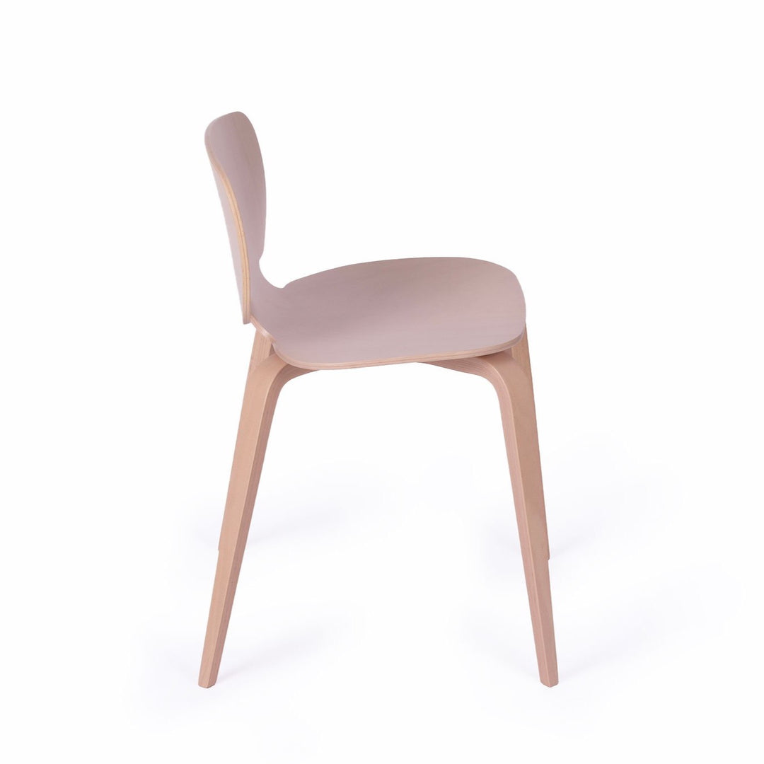 chaise rose pastel