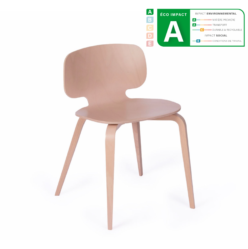 chaise rose pastel