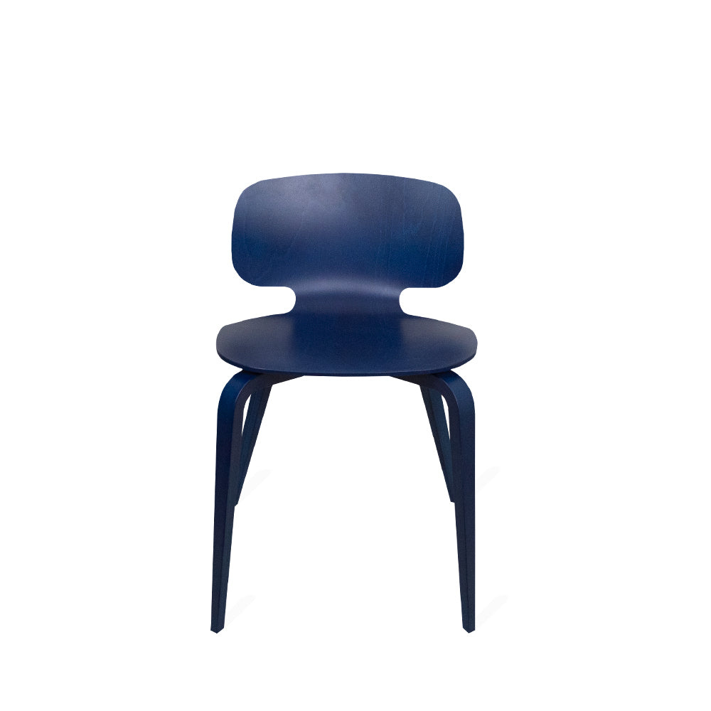 Chaise design bleu