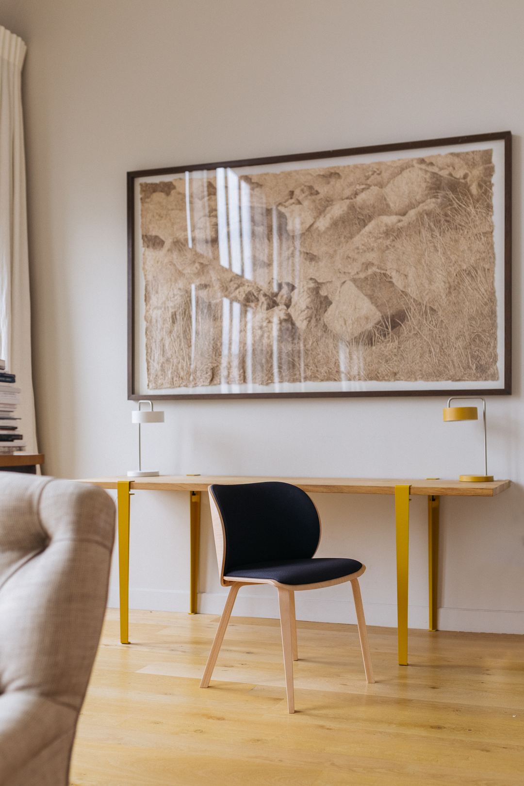 SR10 chaise bois naturel bureau teletravail minimaliste made in france