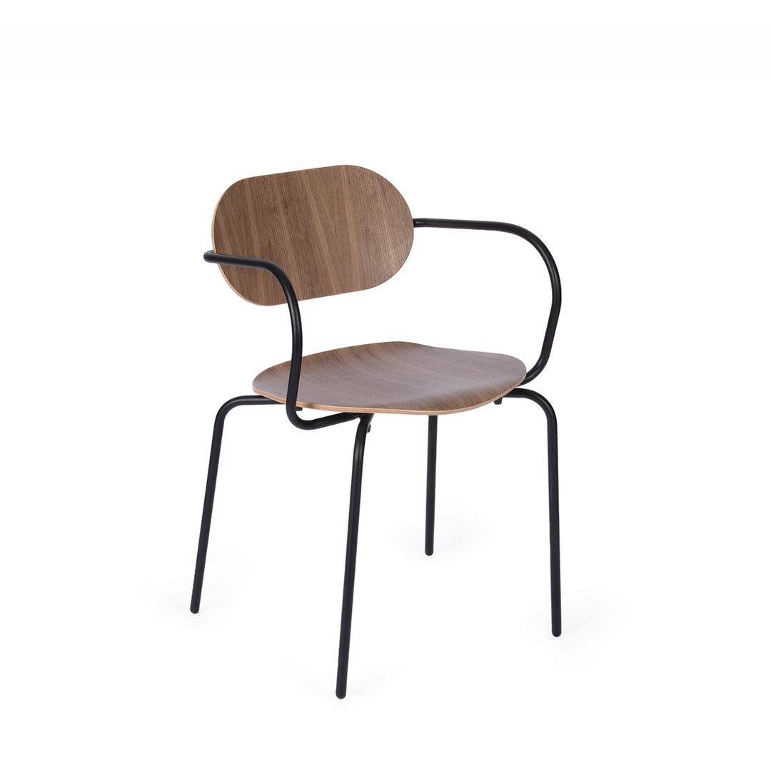 chaise design en noyer
