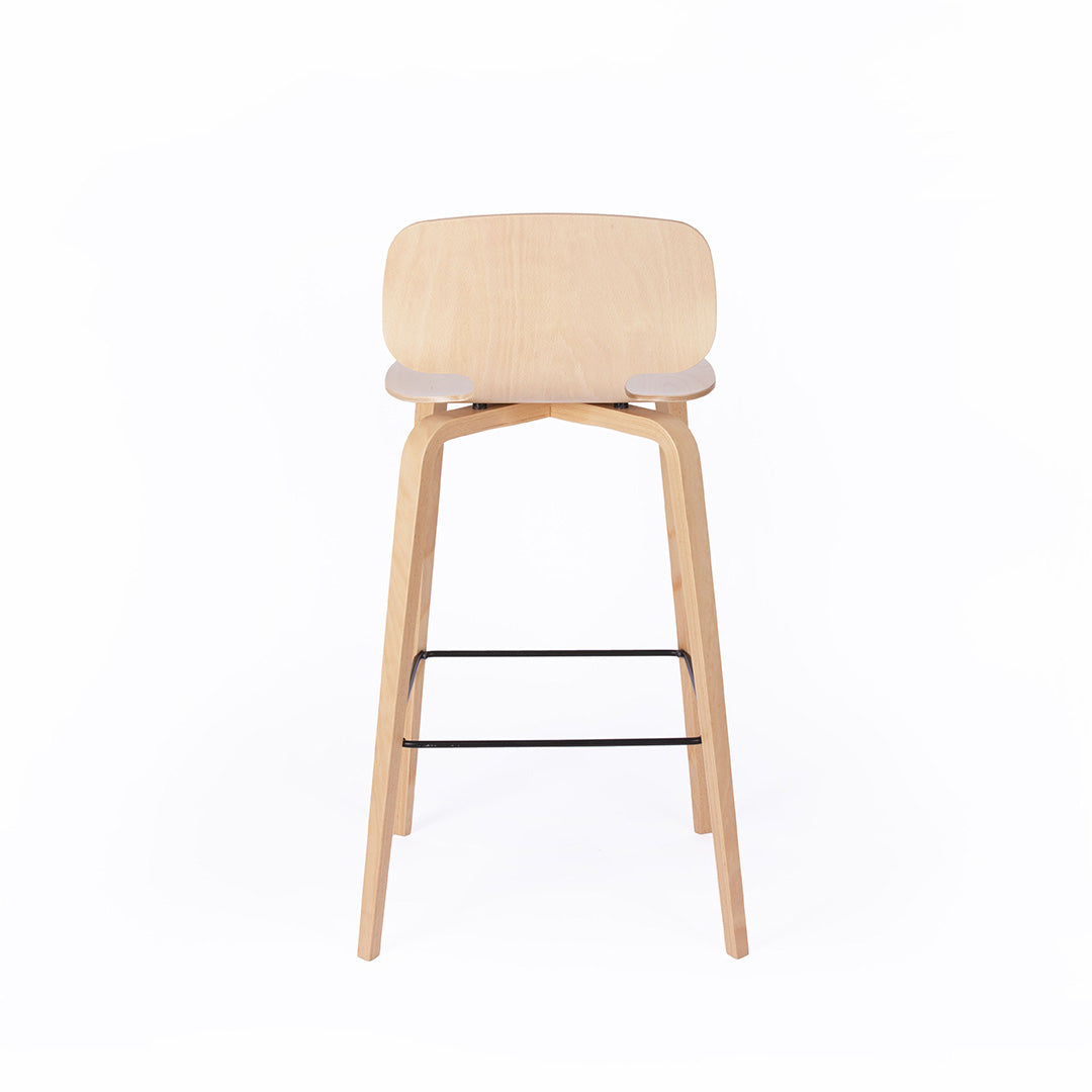 chaise de bar hêtre naturel
