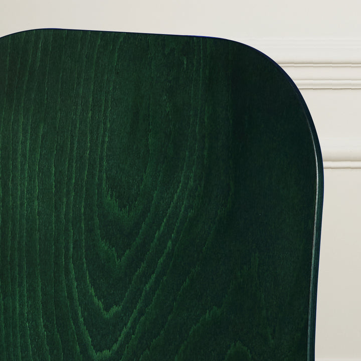 chaise en hêtre verte