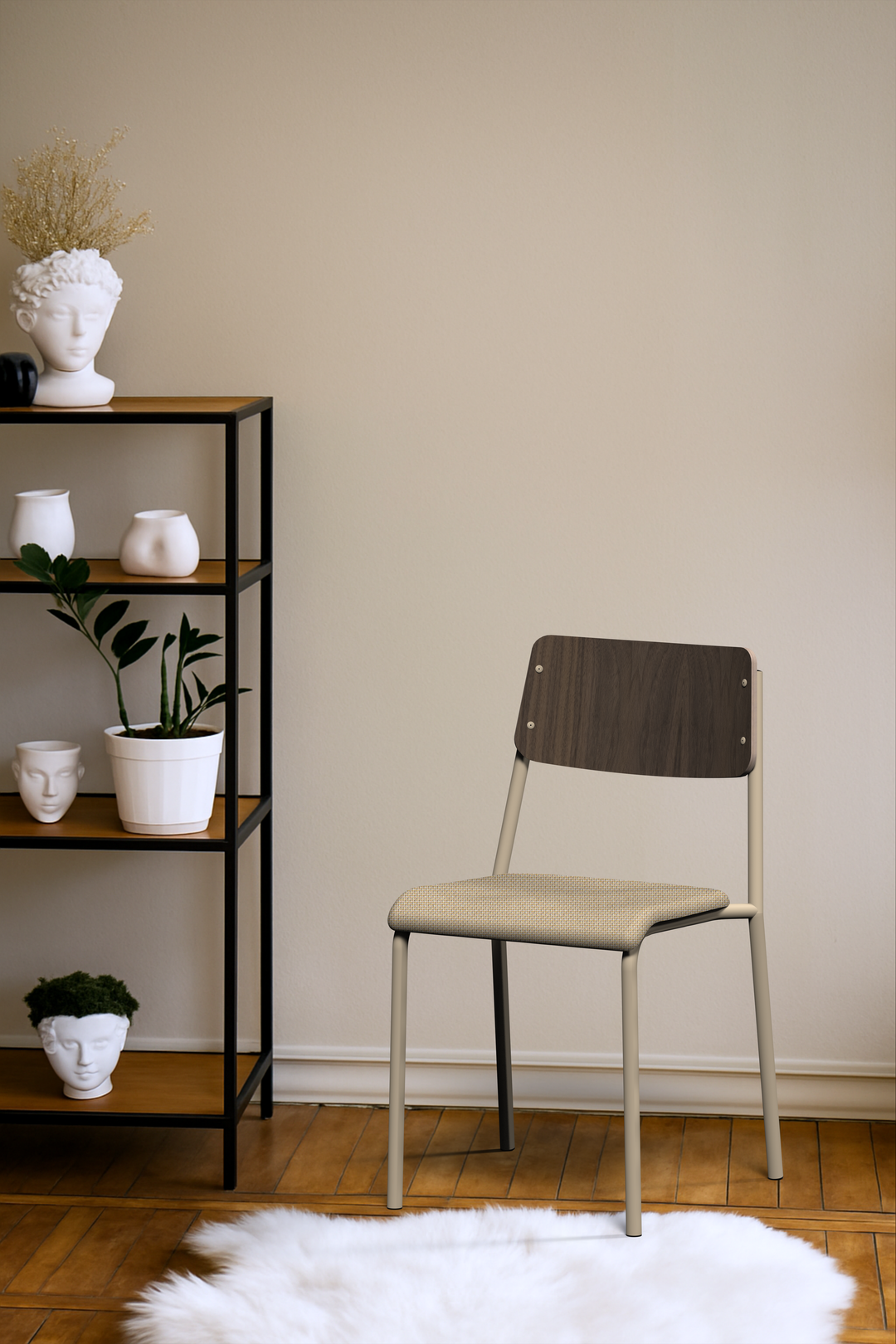 La chaise R10 - Noyer