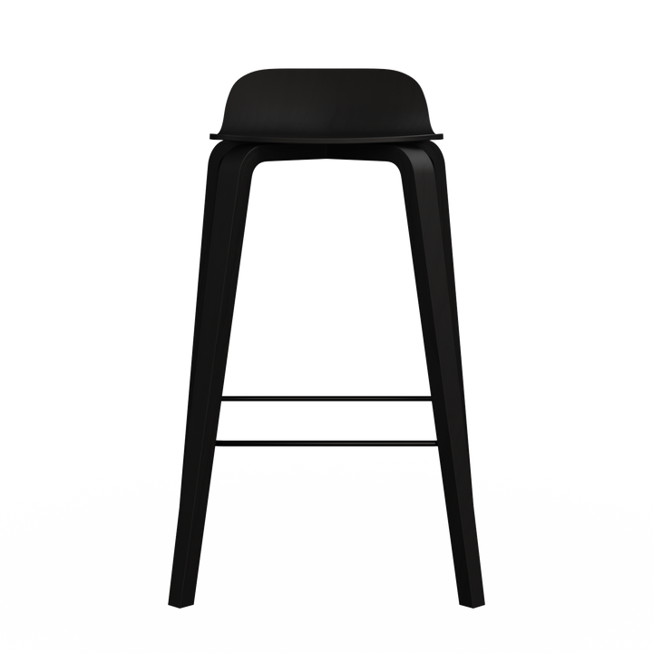 Chaise de bar en bois noir made in france design