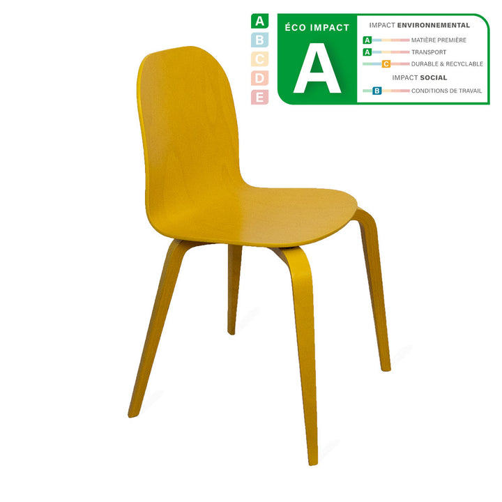 chaise jaune made in france 
