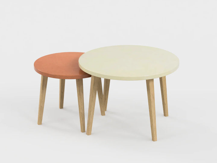 Table gigogne menthol et eucalyptus