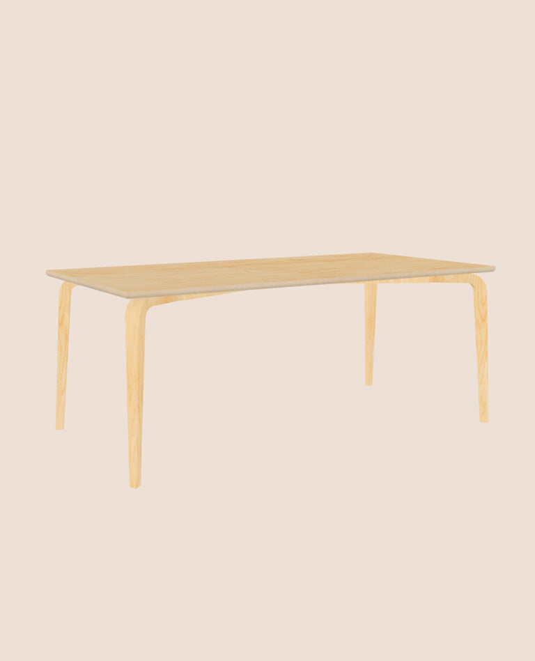 Table de salon en bois et chêne